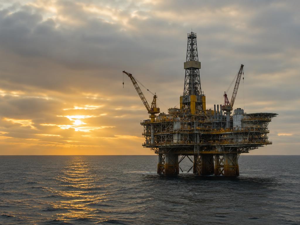 ’n Olieplatform ter see